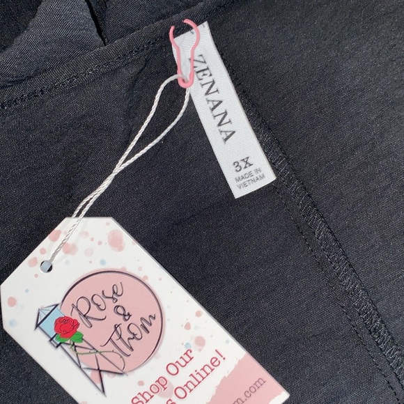 Zenana black top size 3X new with tags - Picture 4 of 5